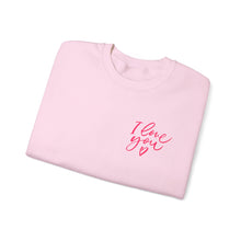 Load image into Gallery viewer, Valentine's Sweatshirt - Love Heart Sweatshirt - ASL I love you - Cute Valentine's Sweater - Teacher Valentine's Shirt - Mom Valentine's