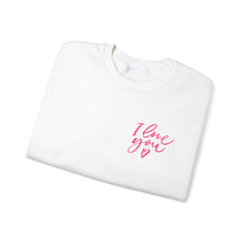 Load image into Gallery viewer, Valentine's Sweatshirt - Love Heart Sweatshirt - ASL I love you - Cute Valentine's Sweater - Teacher Valentine's Shirt - Mom Valentine's