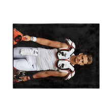 Load image into Gallery viewer, Joe Burrow Throw Blanket - Funny Football Themed Blanket, Gift for Burrow Fan, Birthday Gifts For Her, Gift For Him, Velveteen Minky Blanket
