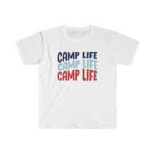 Load image into Gallery viewer, Camp Life Softstyle T-Shirt, Camping T-shirt, Tent Camping, Camper Life, Campground T-Shirt, Camping Outdoors Tee, Camper Tee, Camping