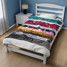 Load image into Gallery viewer, Velveteen Plush Blanket, Swifties Fan gift, Soft Plush Blanket, Gift for Teens, Gift for Her, Eras Tour, True Swifties Fan Gift, TTPD