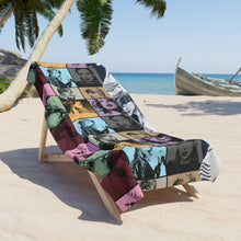 Load image into Gallery viewer, Beach Towel, Cat Butterfly Towel, Vacation Gift, Concert Gift, Bath & Pool Towel, Anniversary/Birthday Beach Towel, Beautiful Word Towel