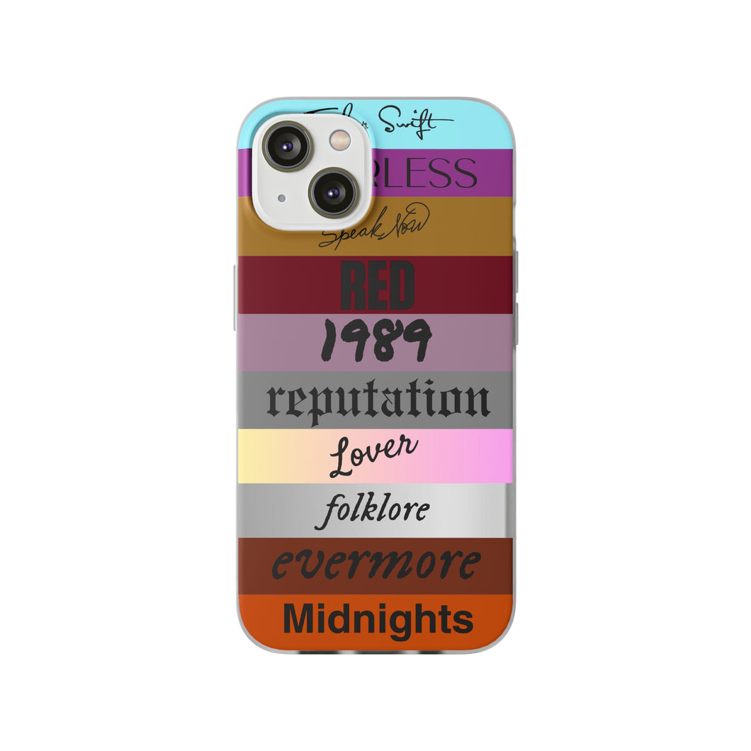 Swifties Phone Case, Taylor Songs, Album Titles, Country Music Album, Speak Now, Fearless, Reputation, Lover, Iphone Phone Case