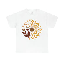 Load image into Gallery viewer, Sunflower - SButterflu Shirt, Floral Tee Shirt, Flower Shirt,Garden Shirt, , Sunflower Butterfly Tshirt Sunflower Shirts.