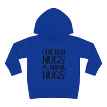 Load image into Gallery viewer, Toddler Pullover Fleece Hoodie, Chicken Nugs & Mama Hugs Hoodie, Kids Hoodie, Gift for Kids, Funny Kids Hoodie, Mama Kids Shirt
