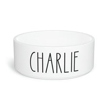 Load image into Gallery viewer, Custom Dog Bowl, Personalized Pet Bowl, Rae Dunn Inspired Font, Rae Dunn Inspired Dog Bowl, Personalize Your Dog Bow, Dog Lovers
