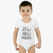 Load image into Gallery viewer, Peace Out Nicu I'm Moving in with My Parents, Nicu Baby, Nicu Infant, Nicu Stay, Nicu Parent, Nicu Onesie