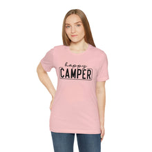 Load image into Gallery viewer, Happy Camper T-Shirt, Camping T-Shirt, Adventure Shirt, Camping Outdoors T-Shirt, Happy Camper Tee, Camping T-Shirt