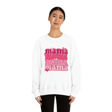Load image into Gallery viewer, Valentine's Mama Crewneck Sweatshirt, Mama Mama shirt, Valentine's Shirt, Mother's Gift