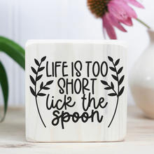 Load image into Gallery viewer, 4'' Tier Tray Sign, Farmhouse Wood Sign, Small Farmhouse Wood Décor, Small Wood Display Sign, Farmhouse Decor