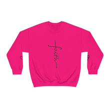 Load image into Gallery viewer, Faith Sweatshirt, Faith Gift, Christian Sweatshirt, Faith Cross Sweatshirt, Christian Gift, Vertical Faith Sweatshirt, Gift for Mom
