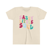 Load image into Gallery viewer, Cute Short Sleeve Tee, Sassy Little Soul, Girls Trendy Shirt, Cute Girls Shirt, Gift for Girl, Mother Daughter Shirt