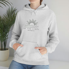 Load image into Gallery viewer, Be The Light Sweatshirt Gift For Christians, Mathew 5:14 Sweatshirt, Bible Verse Sweater, Religious Hoodie, Faith Outfit, Church Sweatshirt