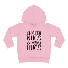 Load image into Gallery viewer, Toddler Pullover Fleece Hoodie, Chicken Nugs & Mama Hugs Hoodie, Kids Hoodie, Gift for Kids, Funny Kids Hoodie, Mama Kids Shirt