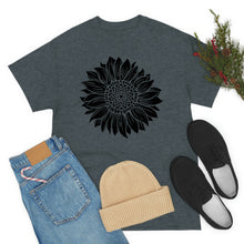 Load image into Gallery viewer, Sunflower Cotton Tee, Floral Tee, Sunflower tshirt, Sunflower flower tshirt, Garden Shirt