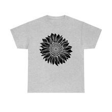 Load image into Gallery viewer, Sunflower Cotton Tee, Floral Tee, Sunflower tshirt, Sunflower flower tshirt, Garden Shirt