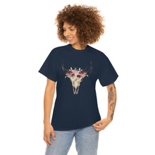 Load image into Gallery viewer, Boho Cow Skull Shirt, howdy shirt, Wild west Shirt, Western Graphic Tee, Cowgirl Shirt, Bull Skull Shirt, Southwest Shirt, Western Clothing