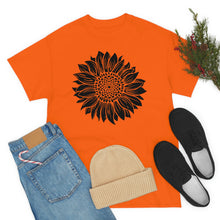 Load image into Gallery viewer, Sunflower Cotton Tee, Floral Tee, Sunflower tshirt, Sunflower flower tshirt, Garden Shirt