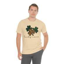 Load image into Gallery viewer, Lucky Mama Short Sleeve Tee, St Patricks Day Mama Tshirt, St. Patty's Day Shirt, St. Paddys Day Shirt, Lucky Mama St Patricks Day Shirt