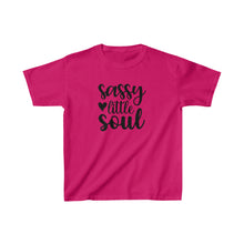 Load image into Gallery viewer, Girls Cotton Tee, Sassy Little Soul, Gift for Daughter, Sassy Little Soul Shirt, Cute T-shirt, Cute Summer Shirt