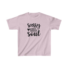 Load image into Gallery viewer, Girls Cotton Tee, Sassy Little Soul, Gift for Daughter, Sassy Little Soul Shirt, Cute T-shirt, Cute Summer Shirt