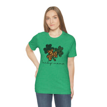 Load image into Gallery viewer, Lucky Mama Short Sleeve Tee, St Patricks Day Mama Tshirt, St. Patty's Day Shirt, St. Paddys Day Shirt, Lucky Mama St Patricks Day Shirt