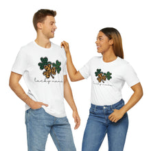 Load image into Gallery viewer, Lucky Mama Short Sleeve Tee, St Patricks Day Mama Tshirt, St. Patty's Day Shirt, St. Paddys Day Shirt, Lucky Mama St Patricks Day Shirt