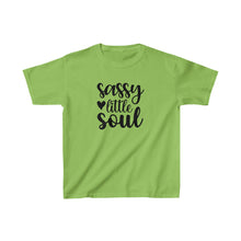 Load image into Gallery viewer, Girls Cotton Tee, Sassy Little Soul, Gift for Daughter, Sassy Little Soul Shirt, Cute T-shirt, Cute Summer Shirt