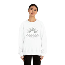 Load image into Gallery viewer, Be The Light Sweatshirt Gift For Christians, Mathew 5:14 Sweatshirt, Bible Verse Sweater, Religious Hoodie, Faith Outfit, Church Sweatshirt