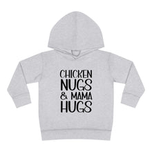 Load image into Gallery viewer, Toddler Pullover Fleece Hoodie, Chicken Nugs & Mama Hugs Hoodie, Kids Hoodie, Gift for Kids, Funny Kids Hoodie, Mama Kids Shirt