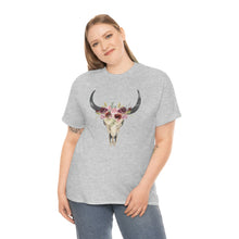 Load image into Gallery viewer, Boho Cow Skull Shirt, howdy shirt, Wild west Shirt, Western Graphic Tee, Cowgirl Shirt, Bull Skull Shirt, Southwest Shirt, Western Clothing