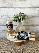 Load image into Gallery viewer, 7'' Dog tiered tray decor, Dog lover decor, Mini rolling pin for tiered tray, Tiered tray decor, Dog decor, Dog obsessed, Dog love