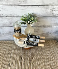 Load image into Gallery viewer, 7'' Dog tiered tray decor, Dog lover decor, Mini rolling pin for tiered tray, Tiered tray decor, Dog decor, Dog obsessed, Dog love