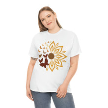 Load image into Gallery viewer, Sunflower - SButterflu Shirt, Floral Tee Shirt, Flower Shirt,Garden Shirt, , Sunflower Butterfly Tshirt Sunflower Shirts.