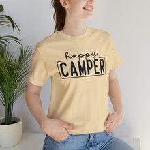 Load image into Gallery viewer, Happy Camper T-Shirt, Camping T-Shirt, Adventure Shirt, Camping Outdoors T-Shirt, Happy Camper Tee, Camping T-Shirt