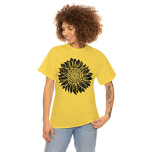 Load image into Gallery viewer, Sunflower Cotton Tee, Floral Tee, Sunflower tshirt, Sunflower flower tshirt, Garden Shirt