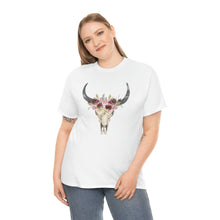 Load image into Gallery viewer, Boho Cow Skull Shirt, howdy shirt, Wild west Shirt, Western Graphic Tee, Cowgirl Shirt, Bull Skull Shirt, Southwest Shirt, Western Clothing