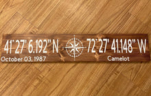 Load image into Gallery viewer, Latitude and Longitude/ Coordinates Sign