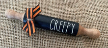 Load image into Gallery viewer, 7” Halloween theme Farmhouse Tier Tray Mini Rolling Pin