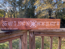 Load image into Gallery viewer, Latitude and Longitude/ Coordinates Sign