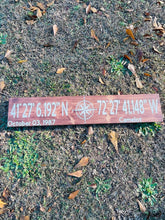 Load image into Gallery viewer, Latitude and Longitude/ Coordinates Sign
