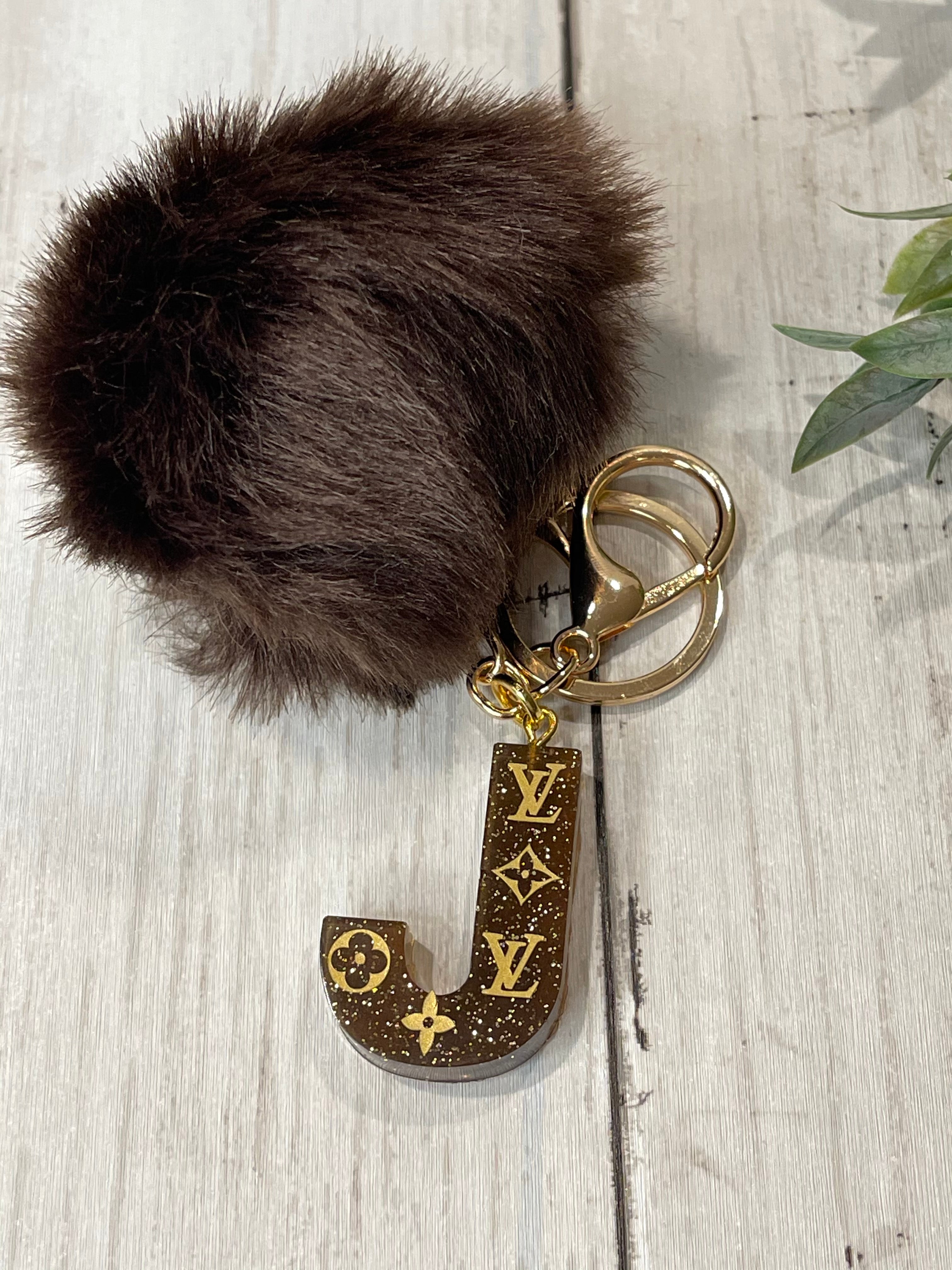 Upcycled LV Monogram Keychain Bag Light