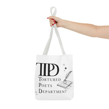 Load image into Gallery viewer, Tote Bag, Ttpd tote bag, Tutored Poets Department Tote Bag, Swifties bag, Swifties Fan Gift, Gift for Fans, Gift for Book Lovers, Ttpd Merch
