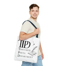 Load image into Gallery viewer, Tote Bag, Ttpd tote bag, Tutored Poets Department Tote Bag, Swifties bag, Swifties Fan Gift, Gift for Fans, Gift for Book Lovers, Ttpd Merch
