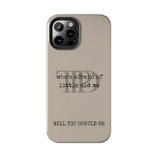 Load image into Gallery viewer, Aesthetic Taylor Phone Case - TTPD Song Lyrics fit for iPhone 15 Pro Max, Tough Phone Cases, Taylor song lyrics, Swifties fan gift
