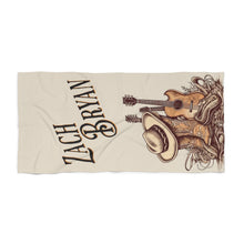 Load image into Gallery viewer, Beach Towel, Zach Bryan Western-Inspired Beach Towel: Country Music Merch | Country Music Concert | Premium Quality and Style | Lawn Towel
