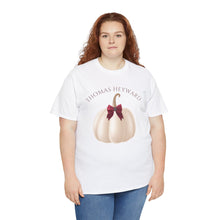 Load image into Gallery viewer, Unisex Heavy Cotton Tee, Thomas Heyward Pumpkin Fall T-Shirt, Staff Tee
