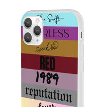 Load image into Gallery viewer, Swifties Phone Case, Taylor Songs, Album Titles, Country Music Album, Speak Now, Fearless, Reputation, Lover, Iphone Phone Case
