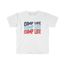 Load image into Gallery viewer, Camp Life Softstyle T-Shirt, Camping T-shirt, Tent Camping, Camper Life, Campground T-Shirt, Camping Outdoors Tee, Camper Tee, Camping
