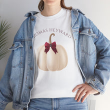 Load image into Gallery viewer, Unisex Heavy Cotton Tee, Thomas Heyward Pumpkin Fall T-Shirt, Staff Tee
